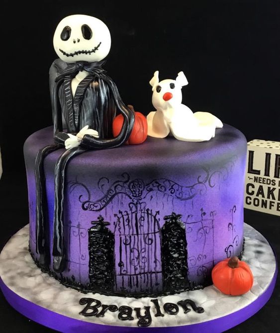 Nightmare Before Christmas Cake