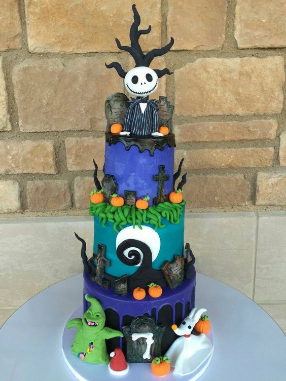 Nightmare Before Christmas Cake