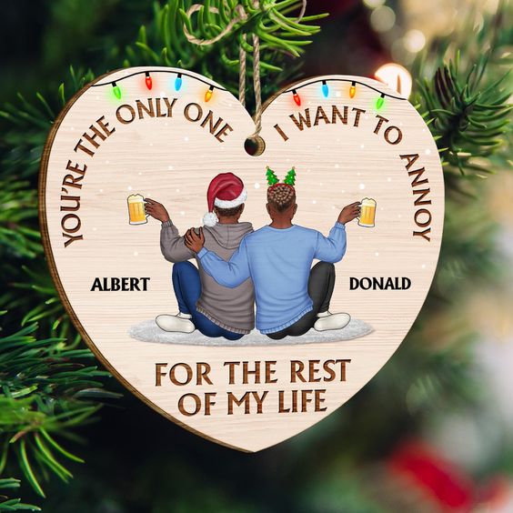 first christmas husband and wife ornament