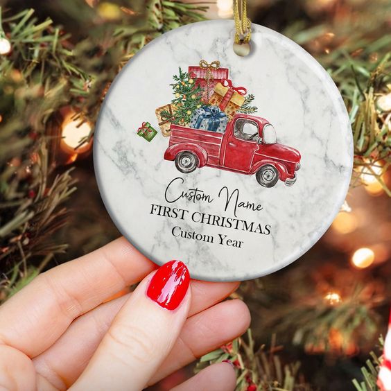 first christmas husband and wife ornament