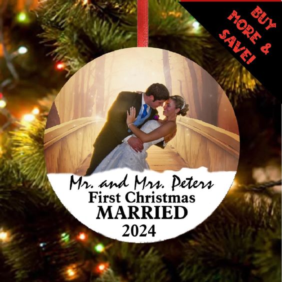 first christmas husband and wife ornament