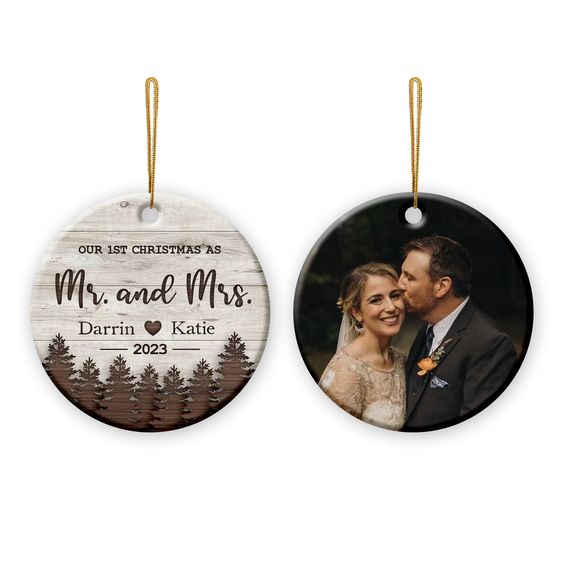 first christmas husband and wife ornament