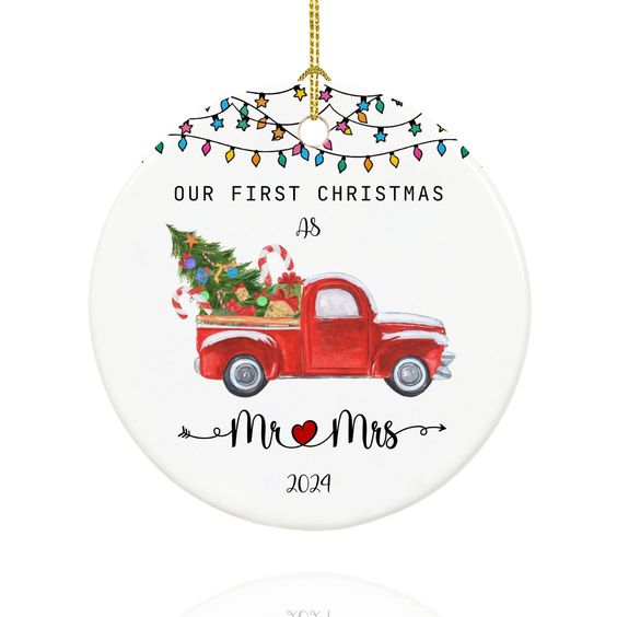 first christmas husband and wife ornament