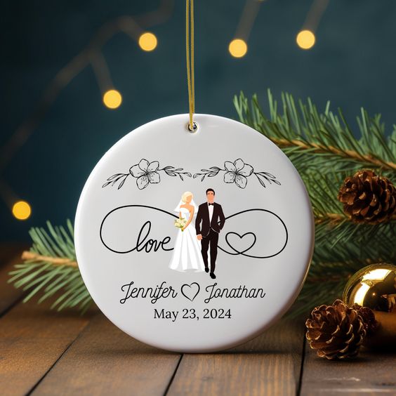 first christmas husband and wife ornament