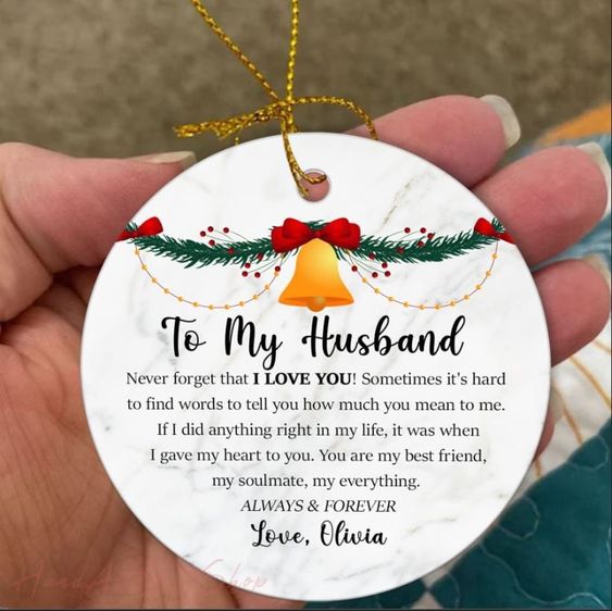 first christmas husband and wife ornament