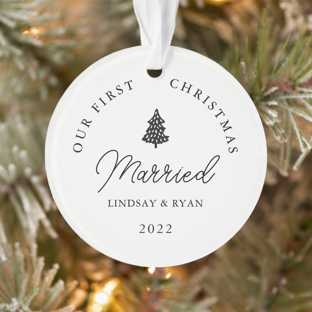 first christmas husband and wife ornament